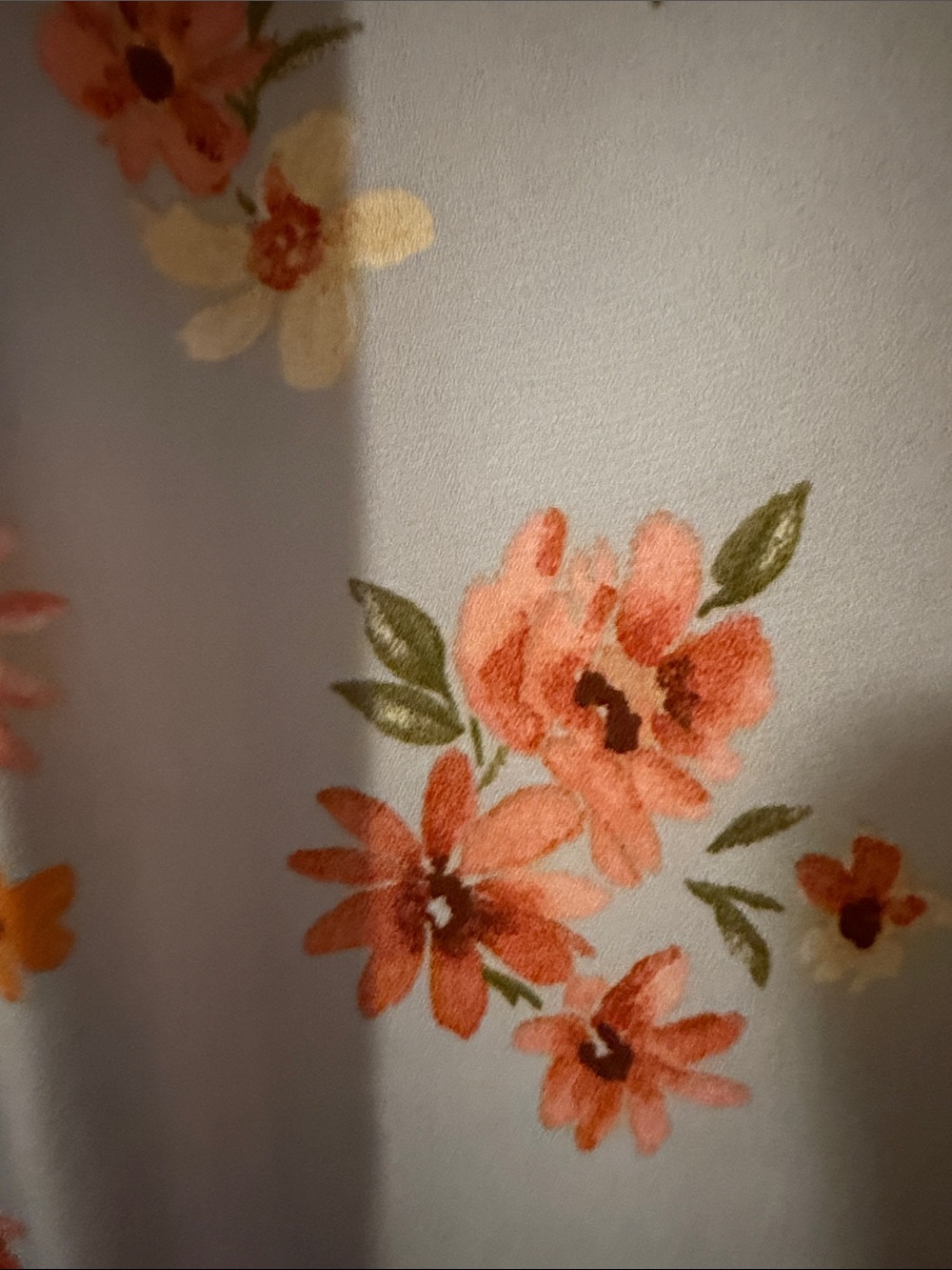 Papermoon Light Blue Floral Short Sleeve Blouse - Picture 4 of 4